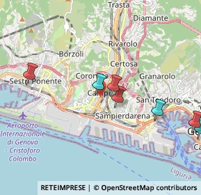 Mappa Via Tea Benedetti, 16152 Genova GE, Italia (3.19846)
