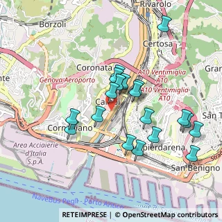 Mappa Via Passo Buole, 16152 Genova GE, Italia (0.8715)