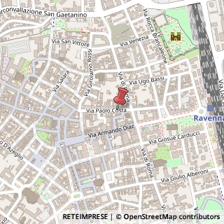 Mappa Via Paolo Costa, 39, 48121 Ravenna, Ravenna (Emilia Romagna)