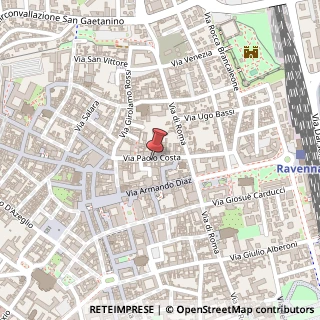 Mappa Via Paolo Costa, 31, 48121 Ravenna, Ravenna (Emilia Romagna)