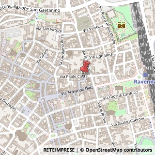 Mappa Via Paolo Costa, 43, 48121 Ravenna, Ravenna (Emilia Romagna)