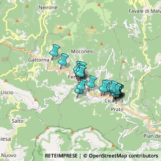 Mappa Via Macaggi, 16047 Moconesi GE, Italia (1.311)