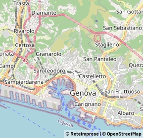 Mappa 16100 Genova GE, Italia (1.6645)
