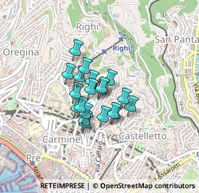 Mappa Via Paride Salvago, 16136 Genova GE, Italia (0.261)