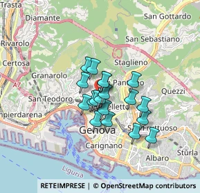 Mappa Via Paride Salvago, 16136 Genova GE, Italia (1.12947)