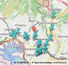 Mappa Via Paride Salvago, 16136 Genova GE, Italia (1.07)