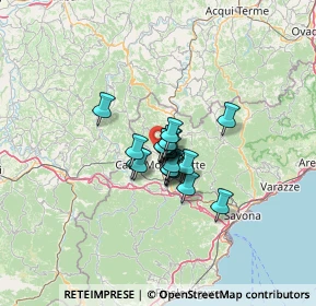 Mappa Strada Ville, 17014 Cairo Montenotte SV, Italia (6.461)