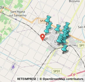 Mappa Via Canaletta, 48022 Lugo RA, Italia (1.72467)