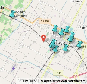 Mappa Via Canaletta, 48022 Lugo RA, Italia (1.98818)