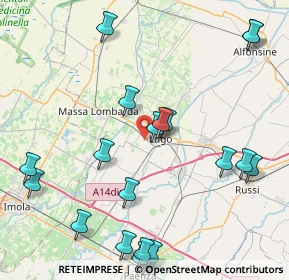 Mappa Via Canaletta, 48022 Lugo RA, Italia (10.4275)