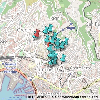 Mappa Via Consolazione, 16121 Genova GE, Italia (0.2615)
