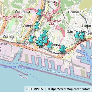 Mappa Via Antonio Cantore, 16162 Genova GE, Italia (0.76733)