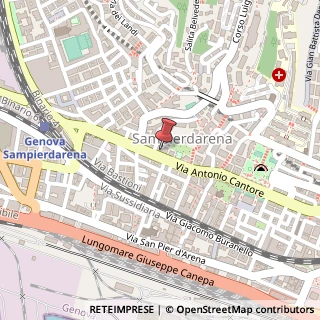 Mappa Via Antonio Cantore, 135/E-R, 16149 Genova, Genova (Liguria)