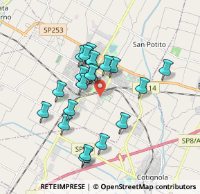 Mappa Via Piano Caricatore, 48022 Lugo RA, Italia (1.587)