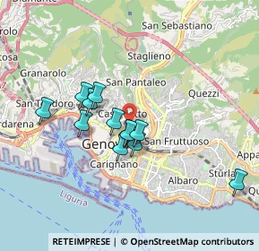 Mappa Via Curtatone, 16122 Genova GE, Italia (1.445)