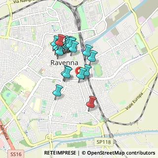 Mappa Circonvallazione Molinetto, 48121 Ravenna RA, Italia (0.702)
