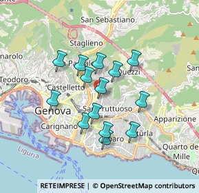 Mappa Via Ayroli, 16100 Genova GE, Italia (1.42571)