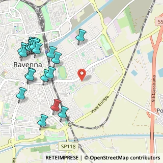 Mappa Via Carlo Levi, 48121 Ravenna RA, Italia (1.3945)