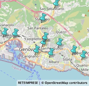 Mappa Via Giacomo Moresco, 16137 Genova GE, Italia (2.02818)