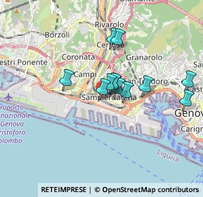 Mappa Via Urbano Rela, 16149 Genova GE, Italia (1.3075)