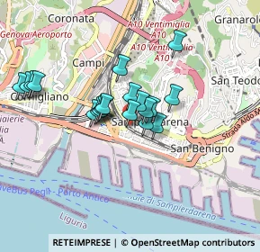 Mappa Via Urbano Rela, 16149 Genova GE, Italia (0.756)