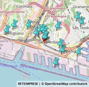 Mappa Via Urbano Rela, 16149 Genova GE, Italia (0.87294)