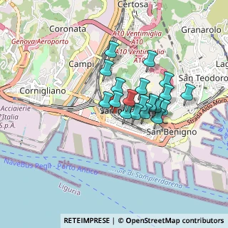Mappa Piazza Vittorio Veneto, 16149 Genova GE, Italia (0.6345)