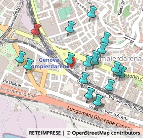 Mappa Via Urbano Rela, 16149 Genova GE, Italia (0.254)