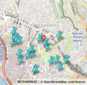 Mappa Via Palestro, 16122 Genova GE, Italia (0.5515)
