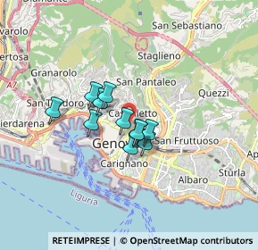 Mappa Via Palestro, 16122 Genova GE, Italia (1.07545)