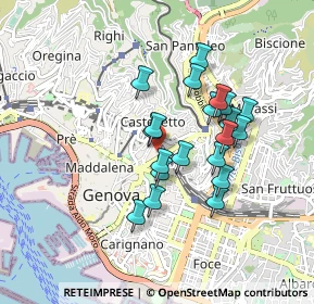 Mappa Salita Inferiore di S. Rocchino, 16122 Genova GE, Italia (0.7415)