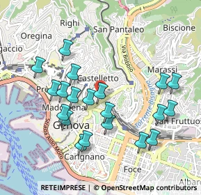 Mappa Salita Inferiore di S. Rocchino, 16122 Genova GE, Italia (0.9775)