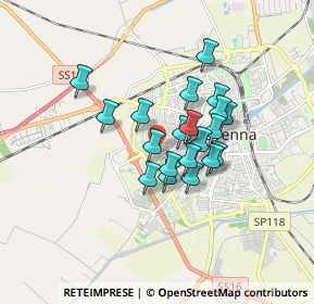 Mappa Via Diego Valeri, 48124 Ravenna RA, Italia (1.2515)