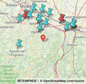 Mappa Via Tiola, 40053 Valsamoggia BO, Italia (18.303)