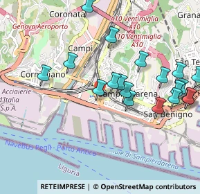 Mappa Nord, 16151 Genova GE, Italia (1.08737)