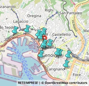 Mappa 16124 Genova GE, Italia (0.70214)