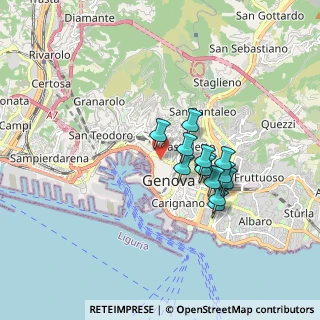 Mappa 16124 Genova GE, Italia (1.36462)