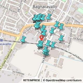 Mappa Via Adolfo Gamberini, 48012 Bagnacavallo RA, Italia (0.195)