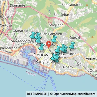Mappa , 16122 Genova GE, Italia (1.27833)