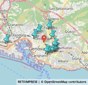 Mappa , 16122 Genova GE, Italia (1.28364)