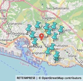 Mappa , 16122 Genova GE, Italia (1.39077)