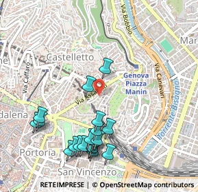 Mappa Via San Bartolomeo degli Armeni, 16122 Genova GE, Italia (0.5635)