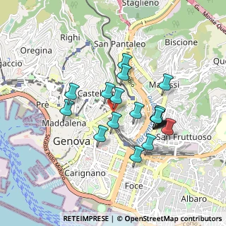 Mappa Via San Bartolomeo degli Armeni, 16122 Genova GE, Italia (0.765)