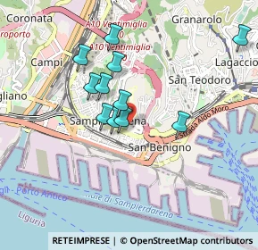 Mappa Via Arturo Issel, 16149 Genova GE, Italia (0.74909)