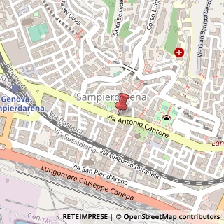 Mappa Via Antonio Cantore, 133/R, 16149 Genova, Genova (Liguria)