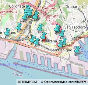 Mappa Via Cantore, 16149 Genova GE, Italia (1.0035)