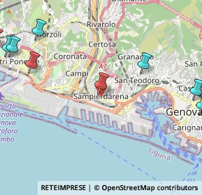 Mappa Via Cantore, 16149 Genova GE, Italia (3.70429)