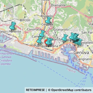 Mappa Via Cantore, 16149 Genova GE, Italia (2.01071)