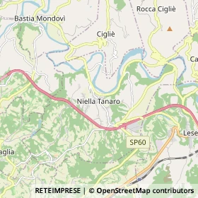 Mappa Niella Tanaro