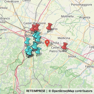 Mappa Via delle Armi, 40064 Ozzano dell'Emilia BO, Italia (12.83333)